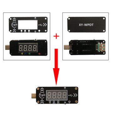 XY-WPDT USB Charging Trigger Charger Voltmeter Ammeter 5V/9V/12V/15V/20V/PPS PD2.0 PD3.0 Type-C USB