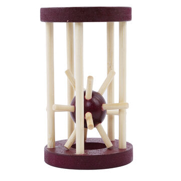 Wooden Intelligence Kong Ming Lock Take Out Spiked Ball Brain Teaser for Kids Adults Puzzle Toys Off