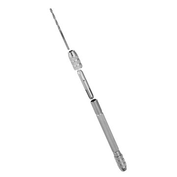 0.5-3.2mm Double Head Chuck Mini Hand Drill With 10pcs 0.8-3mm Twist Drill Bits Set