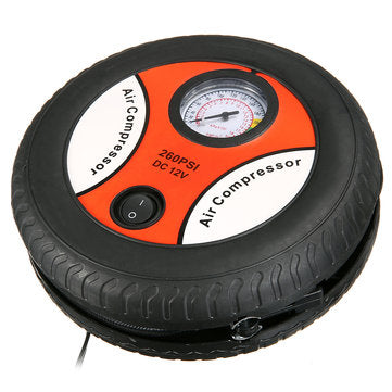 AUGIENB DC 12V 260PSI Tyre Inflator Vehicle Car Air Pump Inflatable Compressor Inflator