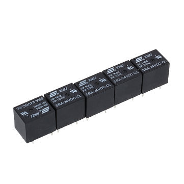 5Pcs SRA-05V 12V 24VDC-CL T74 20A 5Pin Relay Module (VOLTAGE: 24V)
