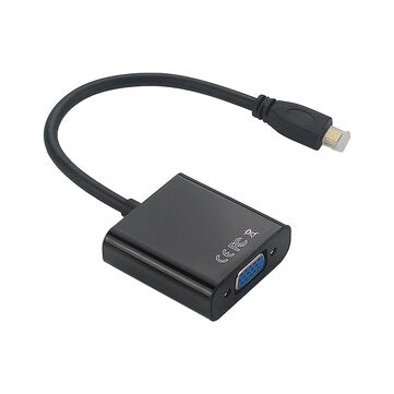 Catda C2331 Micro HDMI to VGA Video Signal Converter with Power Supply Function Display Adapter for