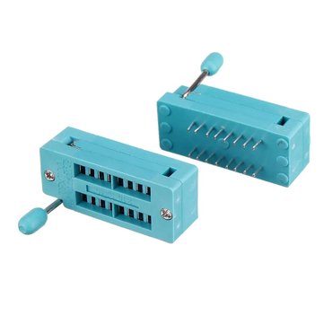 10Pcs IC Lock Seat Zif Socket Test Universal zif Sockets 16Pin