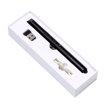 VIBOTON 3 in 1 Laser Flip Pen Touch-sensitive Pen Red Light Indication Wireless Presenter PPT Laser