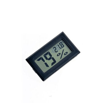 Bakeey Gauge Temperature Meter Monitor Mini Black Thermometer Humidity LCD Hygrome... (COLOR: BLACK)