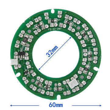 Infrared Light Board 42*IR LED Board for CCTV Camera Night Vision 850nm DC12V