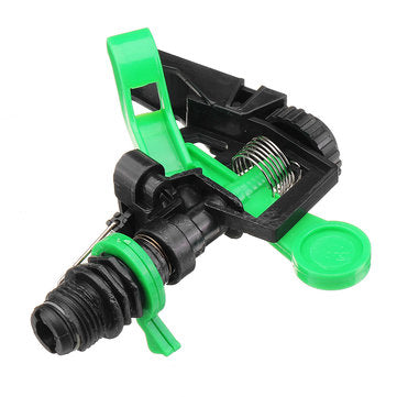 Drillpro 1/2 Inch 360 Degree Rotating Rocker Nozzle Controllable Angle Lawn Sprinkler