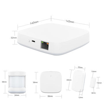 MoesHouse Tuya Zig bee Smart Hub Home Automation Scene Security Alarm System Smart Life