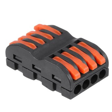 5Pcs SPL-4 CH4 Quick Terminals Wire Connector Push-on connector Rail Terminal Block