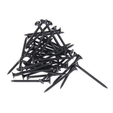 Suleve M3.5CP3 350Pcs M3.5 Cross Black Recessed Flat Head Self Tapping Ash Phosphorus Drywall Metric
