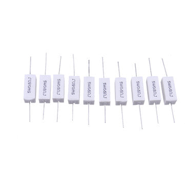 10pcs BPR56 5W 0.5R 0.5 Ohm 5w Non-inductive Ceramic Cement Resistor Wirewound Resistance