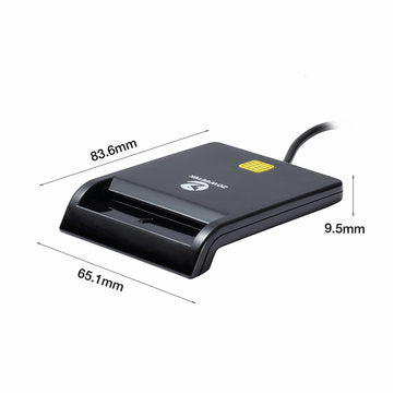 Zoweetek EMV USB Smart Card Reader CAC Common Access Card Reader ISO 7816 for SIM/ATM/IC/ID Card