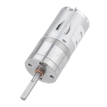 Machifit 25GA370 DC 6V Micro Gear Reduction Motor 25mm Extended Shaft Gear ... (ROTATE SPEED: 60RPM)