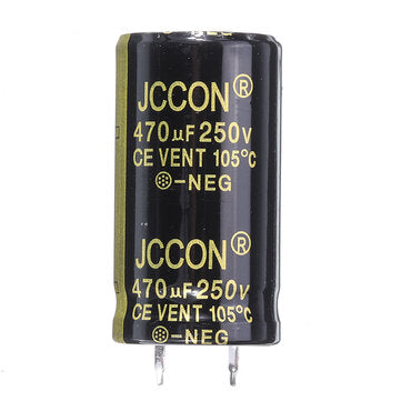 5Pcs 470UF 250V 22x40mm Radial Aluminium Electrolytic Capacitor High Frequency 105C