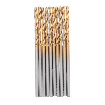 60pcs 1/1.5/2/2.5/3/3.5mm HSS Titanium Coated Twist Drill Bit Straight Shank Drill