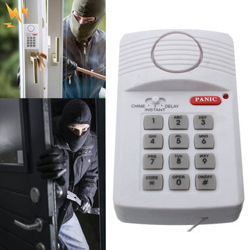 Security Keypad Door Alarm System Panic Button Doors Window Sheds Garages