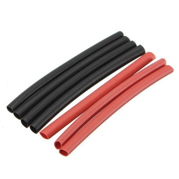 42pcs 2:1 Polyolefin H-type Heat Shrink Tube Sleeving Black Red