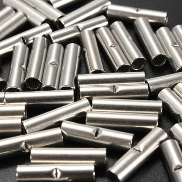 50Pcs 18-22 AWG Gauge Uninsulated Butt Crimp Connectors Terminal