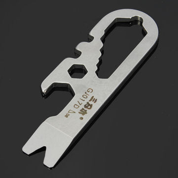 Sanrenmu GJ017D Mini Multi Tools Kit Nail Puller Wrench Opener Keychain
