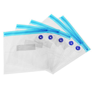 5pcs Kitchen Household Vacuum Sealer Bag Vacuum Bag Kitchen Vacumm Sealer Accesssories (BAG SIZE: M)