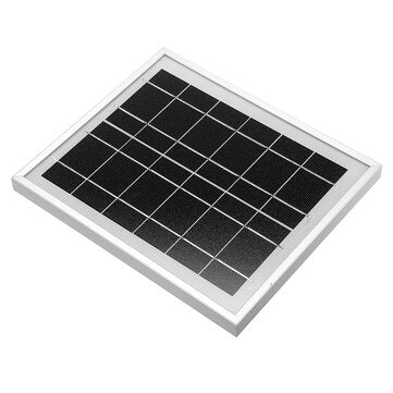 Solar Panel 6V 5W 156 Single Crystal Silicon Cell Tempered Glass/Anodized Aluminum Alloy