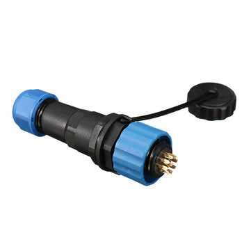 SP16 IP68 Waterproof Connector Male Plug & Female Socket 9 Pin Panel Mount Wire Cable Connector Avia