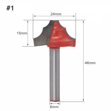 1/5Pcs 6mm Insert Router Bit Lace Knife Open End Carving Bit 3D Woodworking Tungsten Ca... (TYPE: 1)