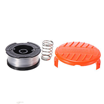 1+2 30ft Trimmer Line Replacement String Trimmer Spool Cap Cover Spring For Black and Decker String