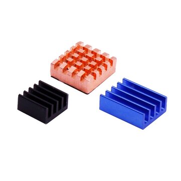 YAHBOOM Heatsink Kit Heat Sink 3pcs Aluminum Heatsink Radiator Cooling Kit Cooler with Adhesive Co