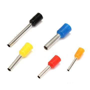 Excellway CT05 1020Pcs Wire Copper Crimp Connector Insulated Cord Pin End Terminals