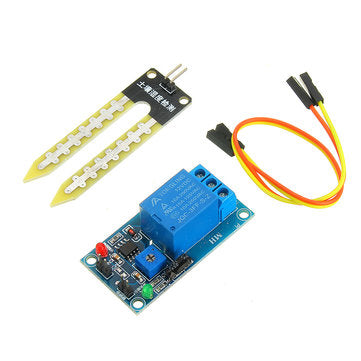 3pcs DC 12V Relay Controller Soil Moisture Humidity Sensor Module Automatically Watering