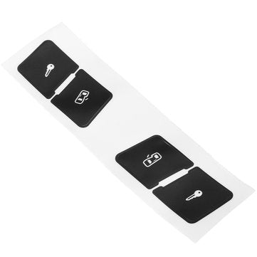 Matte Black Car Door Lock Switch Button Repair Stickers Decals Pin For Audi A3L