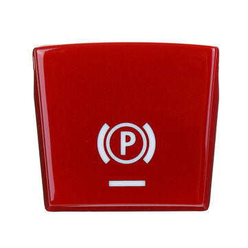 Car Styling Central Handbrake P Button Cover For BMW 5/6/7 Series F10 GT F07 X3 F25... (COLOR.: RED)