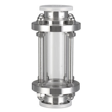 Fit 50.5mm Pipe OD 1.98" Tri Clamps Flow Sight Glass Sanitary Fitting Homebrew