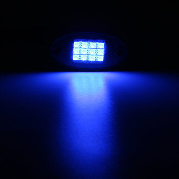 6Pcs Universal Colorful RGB LED Car Rock Lights  RF Dual Remote Control 5050 72 Led Waterproof IP68