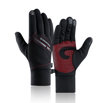 Winter Skiing Touch Screen Gloves Sport Outdoor Snowboarding Windproo... (COLOR.: BLACK | SIZE: 2XL)