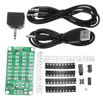 5Pcs 8*4 Level Indicator Kit SMD Soldering Practice Board Audio Spectrum Indicator Electronic Produc