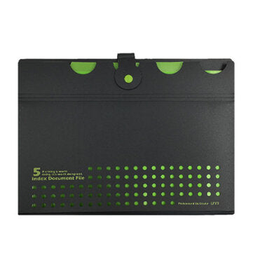 Single Button Organ Bag A4 Multi-Layer Folder Multi-Function Portable File Folder (NUMBER: 4)