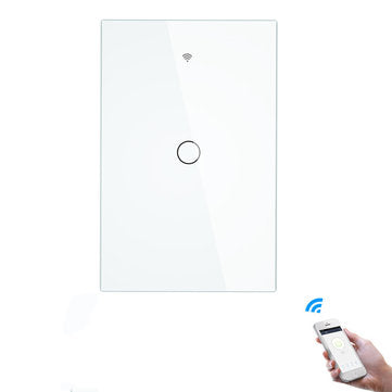 Bakeey 10A RF433+WIFI Smart Home Wall Touch Switch 1/2/3 Gang... (COLOR.: WHITE | COLOR+GANG: 3GANG)