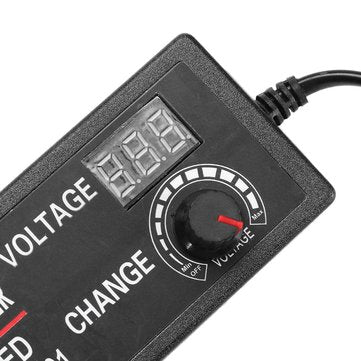 Excellway 9-24V 3A 72W AC/DC Adapter Display Adajustable Power Adapter Switching Power Supply UK