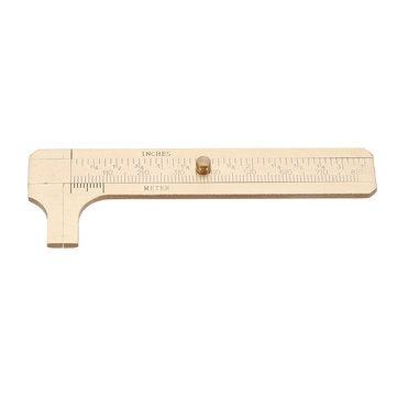 80mm Double Scale Mini Brass Sliding Gauge Vernier Caliper Pocket Measuring Tool