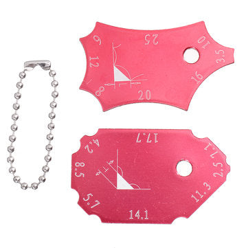 Drillpro 2pcs Angle Welding Gauge Key Pocket Gage Weld Seam Test Ulnar Inspection Ruler Accurate Wel
