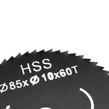 Drillpro 5pcs 85mm Saw Blade Woodworking 60 Teeth 10mm Bore Circular Cutting Disc