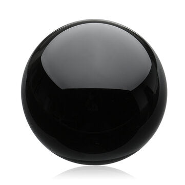 100MM Black Natural Obsidian Sphere Large Crystal Ball Healing Stone with Stand Base Office Decorati