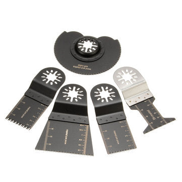 5pcs Mix Saw Blades Oscillating Multitool For Parkside Workzone Einhell Challenge AEG Multitool