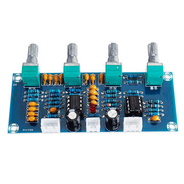 XH-A901 NE5532 Tone Board Preamp Pre-amp with Treble Bass Volume Adjustment Pre-amplifier Tone Contr