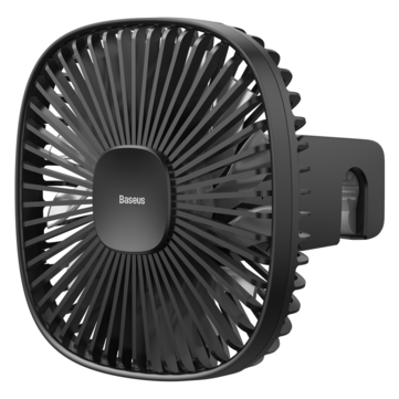 Baseus Portable Car Fan Natural Wind Quiet Magnetic Rear Seat Wireless Charge Cool... (COLOR: BLACK)