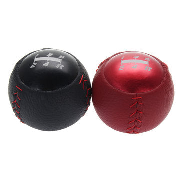 5 Speed Leather Round Ball Manual Gear Shift Knob Shifter For Civic Type R FK2 (COLOR.: BLACK)
