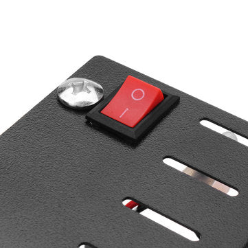 Drillpro 2pcs Metal Cover Steel Cover with Button for Mini Lathe Machine Wood Working DIY Lathe