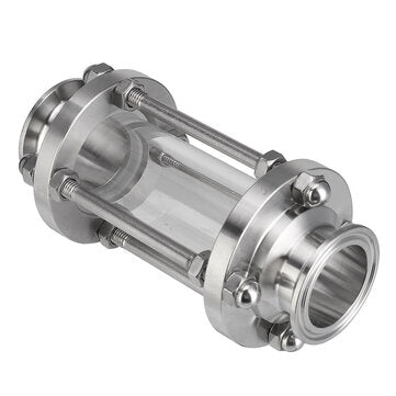 Fit 50.5mm Pipe OD 1.98" Tri Clamps Flow Sight Glass Sanitary Fitting Homebrew